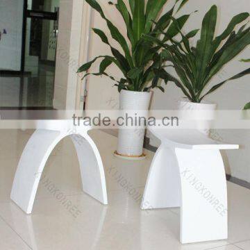 acrylic solid surface bathroom bench, bathroom stool