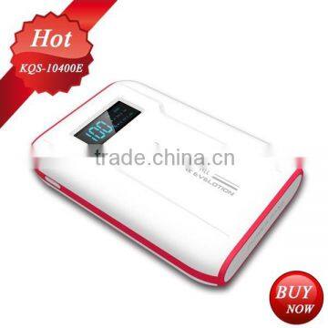 power bank mobile charger 10400mah with LCD SCREEN