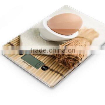 fashion design LCD display full color film application 5kg 1g digital kitchen scale