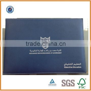 High Quality A4 Leather Diploma Holder, Certificate Folder with Leather Cover