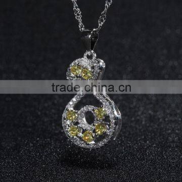 Perfume Bottle Pendant Crystal Cubic Zirconia Setting Silver Wholesale Pendant Bulk Sale photo-4
