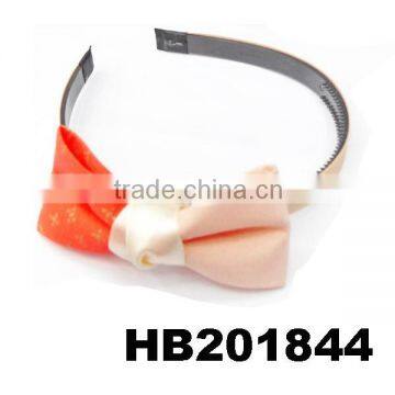 Teenage Girls Ribbon Bow Plastic Headband Wholesale