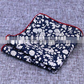 August Cotton Floral Pocket Square photo-2