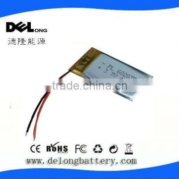 3.7v 400mAh lipo battery 602035