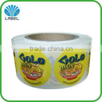 waterproof adhesive vinyl label sticker with logo print