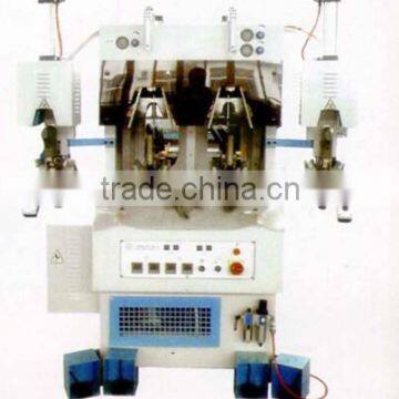 Double cool and hot shoe heel moulding machine