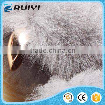 Women Faux Fur Vest , High Soft Grey Faux Fur Vest Clothing photo-3