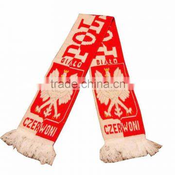 bob trading nice service football fans Knitting scarf fashion accessory new style knitting scarf