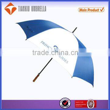 wood handle straight golf umbrella