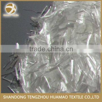 Polypropylene mesh fiber for concrete-strengthening
