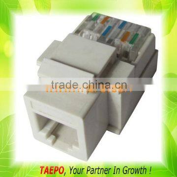 CAT5E UTP 8P8C RJ45 AP Style 90 degree tooless Keystone jack