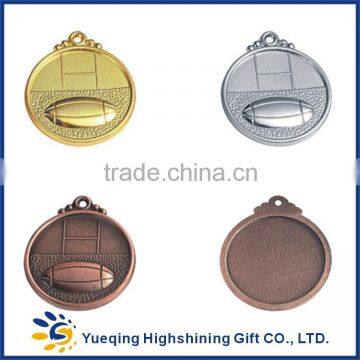 45# Cheap Gold Silver Bronze Sports Award Souvenir Trophy Factory Price China Rugby Medal