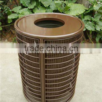 Street furniture company outdoor litter bin metal litter receptacle