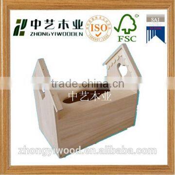 Trade Assurance Square Solid Raw Wood Wooden Tissue Box