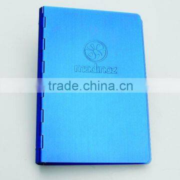 promotional aluminum cover personal stationery