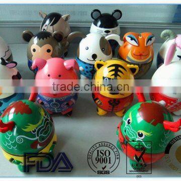 promotional gifts chinese zodiac candy jar wholesale candy jar