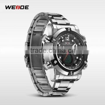 WEIDE Quartz Watches Men Male Dress Clock Luxury Brand Sport Waterproof Stopwatch Alarm Stylish Casual Clock