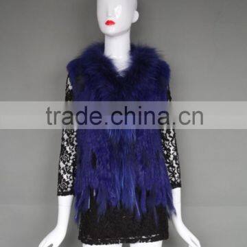Rabbit Hooded Fur Cape /Shawl with Tassels for ladies