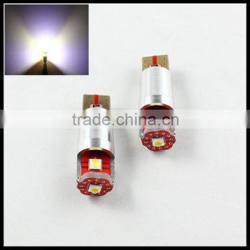 aluminum 12v 168 194 t10 5w5 canbus no error led auto interior bulb 3smd white led car light t10