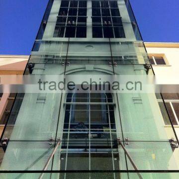 Clear Exterior Glass Wall For Commercial Building And Residential House