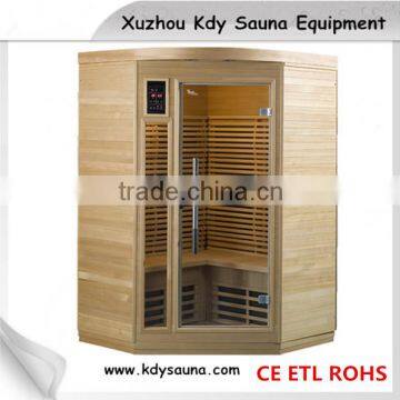 High quality real wood far infrared sauna