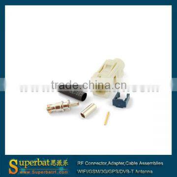 Fakra white crimp Jack connector code "B"