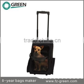 newly designed trolley pet cat dog bag travel carrier backpack