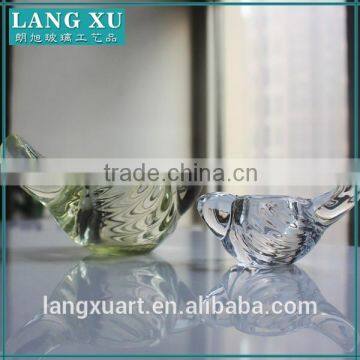 LX-Z054 christmas gift crystal glass tealight bird shape candle holder