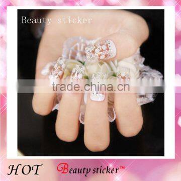 2016 Beauty Sticker Lace Nail Sticker/ Nail foil sticker / decal /12,16 Nail Tips