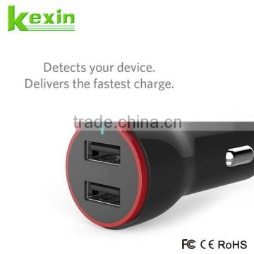 Hot and Most Popular Smart Universal Mini Car Dual USB Charger for Mobile Phone                        
                                                Quality Choice