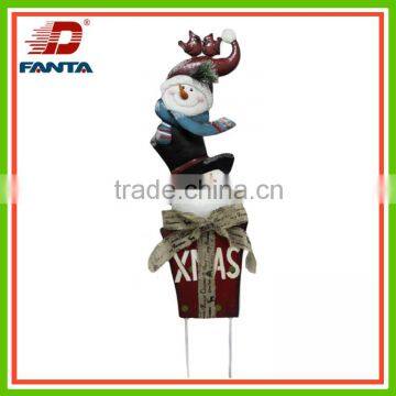 Newest wonderful metal Christmas stake for outdoor decoration