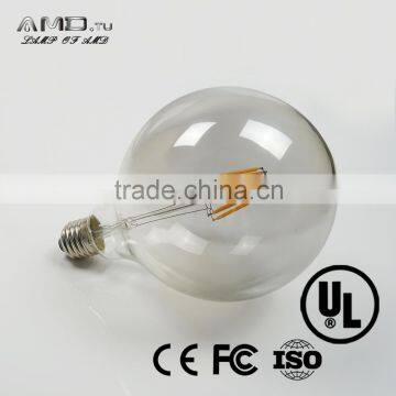 LED Lighting E27 360 Degree Dimmable Gray Cover G125 LED Bulb Filament photo-5