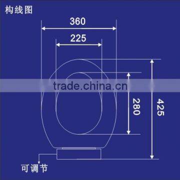 2003B Toilet Seats; Pure PP Plastic Raised Toilet Seat With Arms to Panama photo-3
