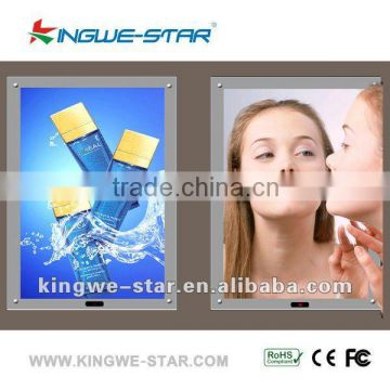 mirror sensor led light box,led advertising mirror