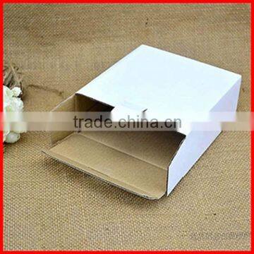 Hot Sale Craft Custom Design Logo White Folding Corrugated Gift Box Factory