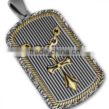 316L stainless steel wholesale dog tag pendant