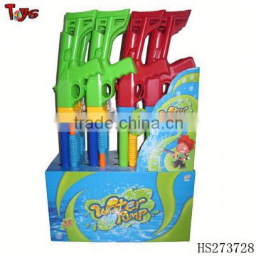 Double heads plastic water gun