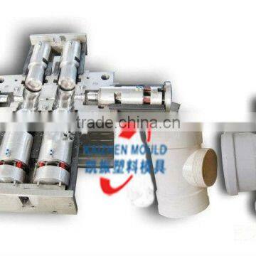 4 cavity PVC pipe fitting injection mold