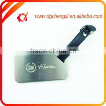 Custom Black Printed Golf Bag Tag Whith Lesther Strape photo-2