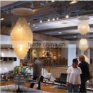 Hotel big modern chandelier made of shells,Modern chandelier made of shells,Chandelier made of shells P2001