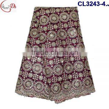 CL3243-4 2016 Wholesale high quality and beautiful George lace fabric CL13-13(8)