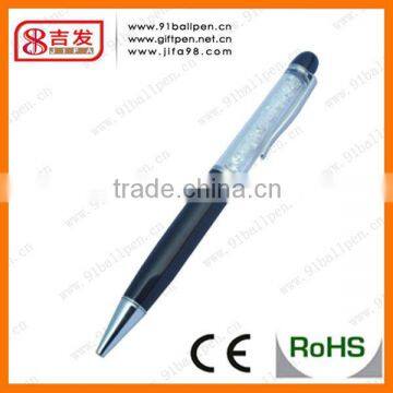 high quality colorful metal and crystal metal ballpoint