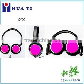 cool top vovality quality colorful classical style headphone headband over head heaset fashion for younger girl