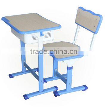 Popular in Asia modern desk and chair for school height adjustable desk