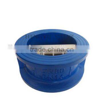 PN10/pn16 cast iron water media double disc. check valve