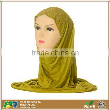 Women's muslim hijab veil shimmer floral scarf wholesaler jewelry