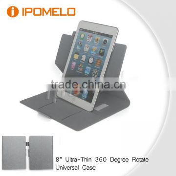 Universal tablet case 360 rotation PUl leather cover 8.0-10.1