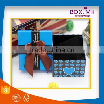 Wholesale Best Selling New Design Good Quality Ribbon Blue Custom Watch Box