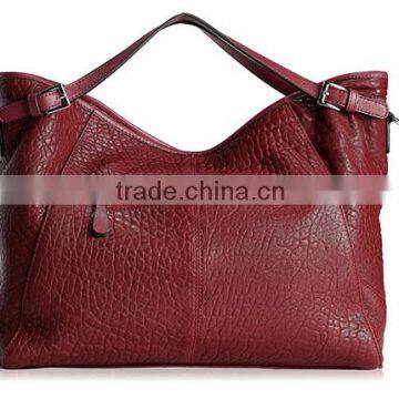 Top Grain Calf Leather Stylish Brand Handbags Ladies Tote Bags in China