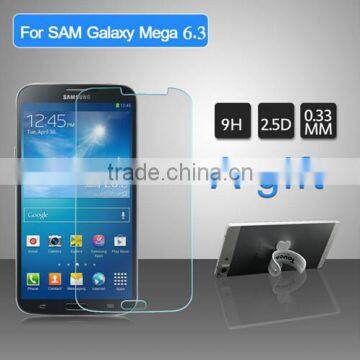 Made in China tempered glass screen protector for galaxy mega